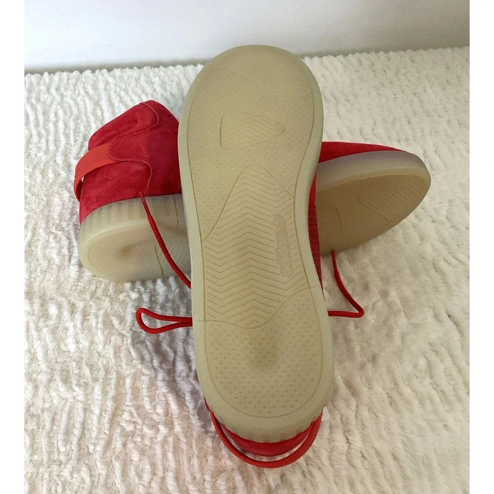 ADIDAS Tubular Invader Strap Trainers Men's 11.5 Red BB5039 With Box Y2K
